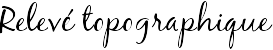 Relevé topographique
