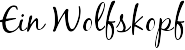 Ein Wolfskopf