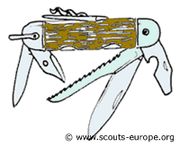 Les outils en camp - le couteau