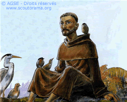 saint fançois et les oiseaux